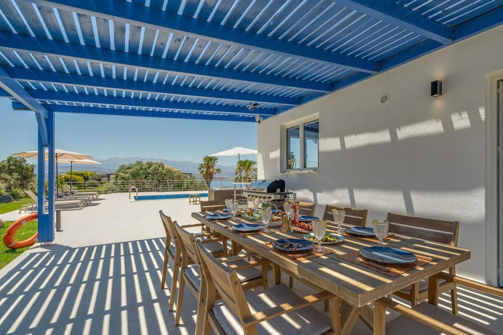 Villa Hemera Ocean View Private Heated Pool Chorafakia Exterior photo